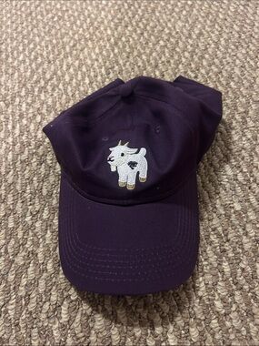 Purple Goat Embroidered Baseball Cap